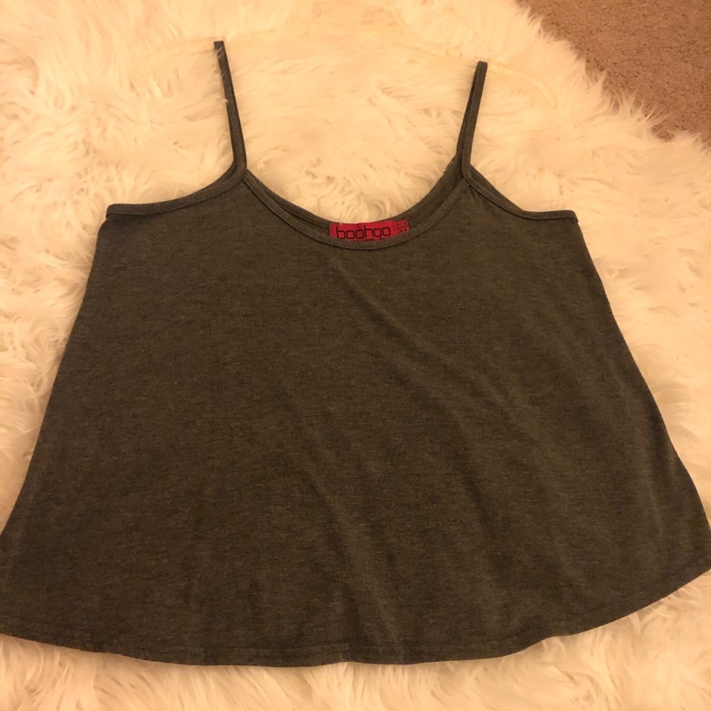 Dark Grey Loose Tank Top